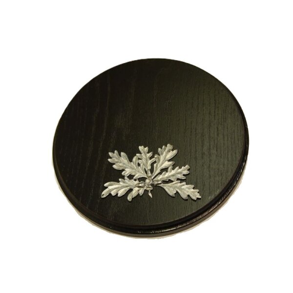 with silver-colored foil
