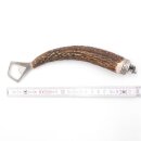 Bottle opener with deer antler handle and end cap decoration, wild boar mini boars head 13.7
