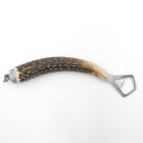 Bottle opener with deer antler handle and end cap decoration, wild boar mini boars head 13.7