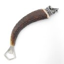 Bottle opener with deer antler rod, deer horn handle with...