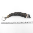 Apribottiglie con corna di cervo Manico in corno di cervo con cappuccio decorativo Testa di cinghiale Testa di cinghiale GL 23 cm 27.19.6.42