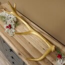 Rothirsch goldfarbig Länge 61 cm Hirsch Stange Abwurfstange 71.1.141
