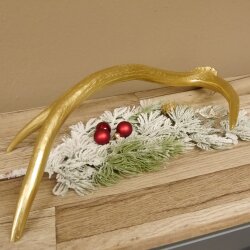Rothirsch goldfarbig Länge 49 cm Hirsch Stange Abwurfstange 71.1.136