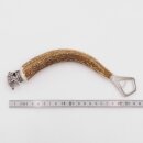 Bottle opener with deer antler handle and end cap decoration, wild boar standing, GL 23 cm 27.19.8.34