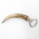 Flaschenöffner mit Hirschgeweih L 15 cm Rothirsch Hirsch Geweih Stange Griff 27.2.123