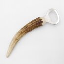 Flaschenöffner mit Hirschgeweih L 16 cm Rothirsch Hirsch Geweih Stange Griff 27.2.124