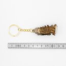 Key ring with roebuck antlers, rose, oak leaves, and acorns Pendant with roebuck Length: 12 cm 29.M5.13