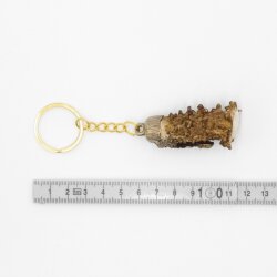 Key ring with roebuck antlers, rose, oak leaves, and acorns Pendant with roebuck Length: 12 cm 29.M5.13