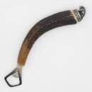 Bottle opener with deer antler handle and end cap decoration, wild boar sitting, GL 22 cm 27.19.3.31