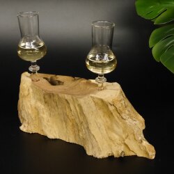 Proveedor de licores 2 vasos con tallo sobre raíz Juego de vasos para licor Regalo Nuevo 27.60.1.30