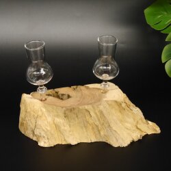 Proveedor de licores 2 vasos con tallo sobre raíz Juego de vasos para licor Regalo Nuevo 27.60.1.30