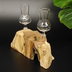 Proveedor de licores 2 vasos con tallo sobre raíz Juego de vasos para licor Regalo Nuevo 27.60.1.30