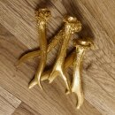 5 Rehstangen Goldfarben Gehörne Rehgeweihe Geweih Stangen Stange 14.3.116