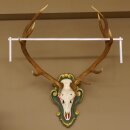 Edelhert oneven 12-ender hoogte 118 cm hertengewei...