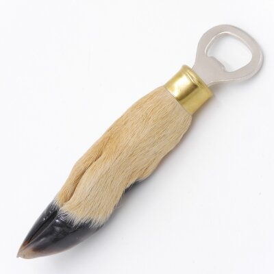 Décapsuleur Pied de chevreuil Patte de chevreuil Pied Décapsuleur Cadeau Longueur 17 cm 27.10.241