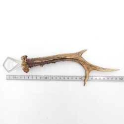Apribottiglie con corna di capriolo Apribottiglie con corna di capriolo Lunghezza 29 cm 27.1.472