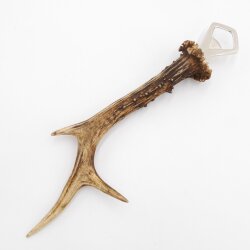 Apribottiglie con corna di capriolo Apribottiglie con corna di capriolo Lunghezza 29 cm 27.1.472