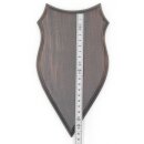 5 stuks wapenschilden AF 20 x 10 cm Ree Schild Trofeeën in donker eikenhout Nieuw