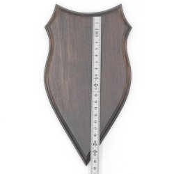 5 stuks wapenschilden AF 20 x 10 cm Ree Schild Trofeeën in donker eikenhout Nieuw