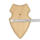 5 scudi araldici AF 19 x 12 cm Scudo con capriolo Scudi trofeo in quercia con 5 ganci per corna chiari Nuovi