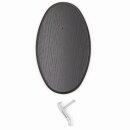 Trophäenschild Oval AF 21 x 12 cm Reh Schild wahlweise in hell oder dunkel