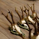 13 pieces of deer antlers, roebuck, roe deer, antlers on baroque signs 22.1200