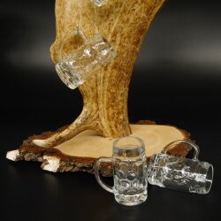 Schnaps Anbieter Akazieschild Schnapsbrett Damhirschstange 6 Stück Krügele 27.7.6.25