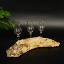 Proveedor de licores, 3 vasos pequeños con tallo...