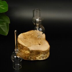 Schnapsanbieter kleine 3 Gläser mit Stiel auf Wurzel Steckglas Set Schnaps Geschenk Neu 27.60.1.56