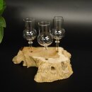 Schnapsanbieter kleine 3 Gläser mit Stiel auf Wurzel Steckglas Set Schnaps Geschenk Neu 27.60.1.57