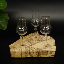 Schnapsanbieter kleine 3 Gläser mit Stiel auf Wurzel Steckglas Set Schnaps Geschenk Neu 27.60.1.58