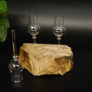 Proveedor de licores, 3 vasos pequeños con tallo...
