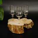 Schnapsanbieter kleine 3 Gläser mit Stiel auf Wurzel Steckglas Set Schnaps Geschenk Neu 27.60.1.60