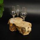 Schnapsanbieter kleine 3 Gläser mit Stiel auf Wurzel Steckglas Set Schnaps Geschenk Neu 27.60.1.60