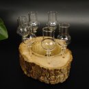 Schnapsanbieter kleine 6 Gläser mit Stiel auf Wurzel Steckglas Set Schnaps Geschenk Neu 27.60.1.64
