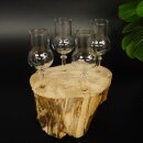 Schnapsanbieter kleine 4 Gläser mit Stiel auf Wurzel Steckglas Set Schnaps Geschenk Neu 27.60.1.67
