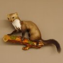 Marder auf Ast Präparat taxidermy Deko Tierpräparat 89.5.205