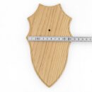 Trophäenschild mit Kieferfach AF 19x10 cm Reh Schild wahlweise Eiche hell oder dunkel