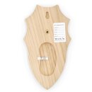 Trophäenschild mit Kieferfach AF 19x10 cm Reh Schild wahlweise Eiche hell oder dunkel