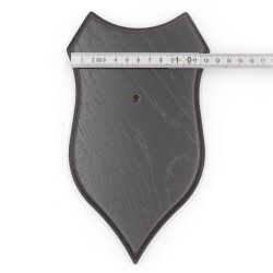 Trophäenschild mit Kieferfach AF 18x10 cm Reh Schild wahlweise in Eiche dunkel oder hell