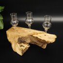 Proveedor de licores, 3 vasos pequeños con tallo...