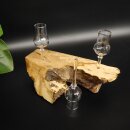 Schnapsanbieter kleine 3 Gläser mit Stiel auf Wurzel Steckglas Set Schnaps Geschenk Neu 27.60.1.73