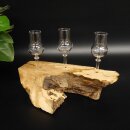 Schnapsanbieter kleine 3 Gläser mit Stiel auf Wurzel Steckglas Set Schnaps Geschenk Neu 27.60.1.73