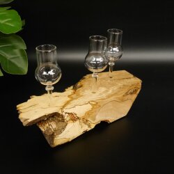 Schnapsanbieter kleine 3 Gläser mit Stiel auf Wurzel Steckglas Set Schnaps Geschenk Neu 27.60.1.73