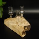 Schnapsanbieter kleine 3 Gläser mit Stiel auf Wurzel Steckglas Set Schnaps Geschenk Neu 27.60.1.75