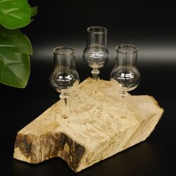 Schnapsanbieter kleine 3 Gläser mit Stiel auf Wurzel Steckglas Set Schnaps Geschenk Neu 27.60.1.75
