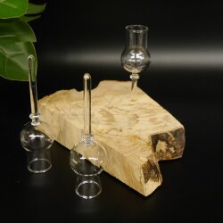 Schnapsanbieter kleine 3 Gläser mit Stiel auf Wurzel Steckglas Set Schnaps Geschenk Neu 27.60.1.75