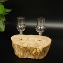 Set di bicchierini da liquore con stelo su base in radica...
