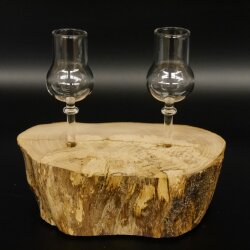 Schnapsanbieter kleine 2 Gläser mit Stiel auf Wurzel Steckglas Set Schnaps Geschenk Neu 27.60.1.76