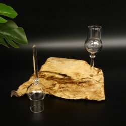 Schnapsanbieter kleine 2 Gläser mit Stiel auf Wurzel Steckglas Set Schnaps Geschenk Neu 27.60.1.77